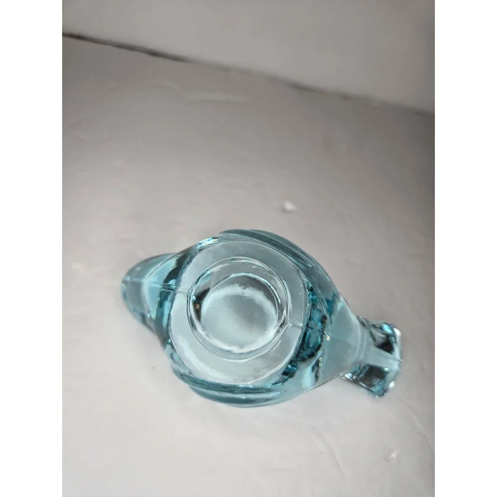 Art Glass Blown Blue Bird Votive/candle Holder Turquoise Spring Easter Decor